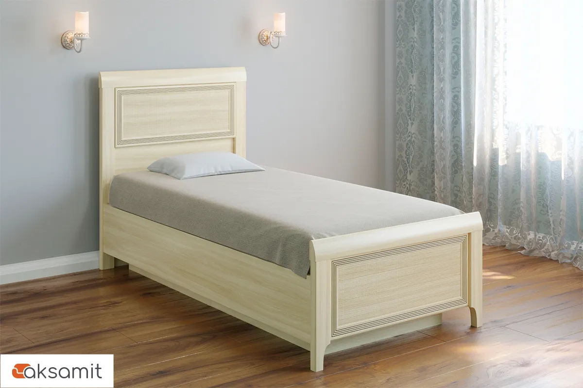 Кровать КР-1025 90х190 (Ясень Асахи) Кровать КР-1025 90х190 (Ясень Асахи)