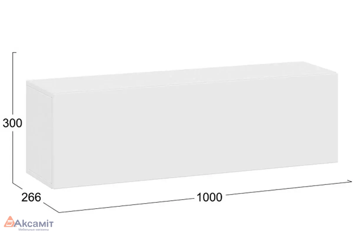 Шкаф навесной Денвер (Белый текстурный)