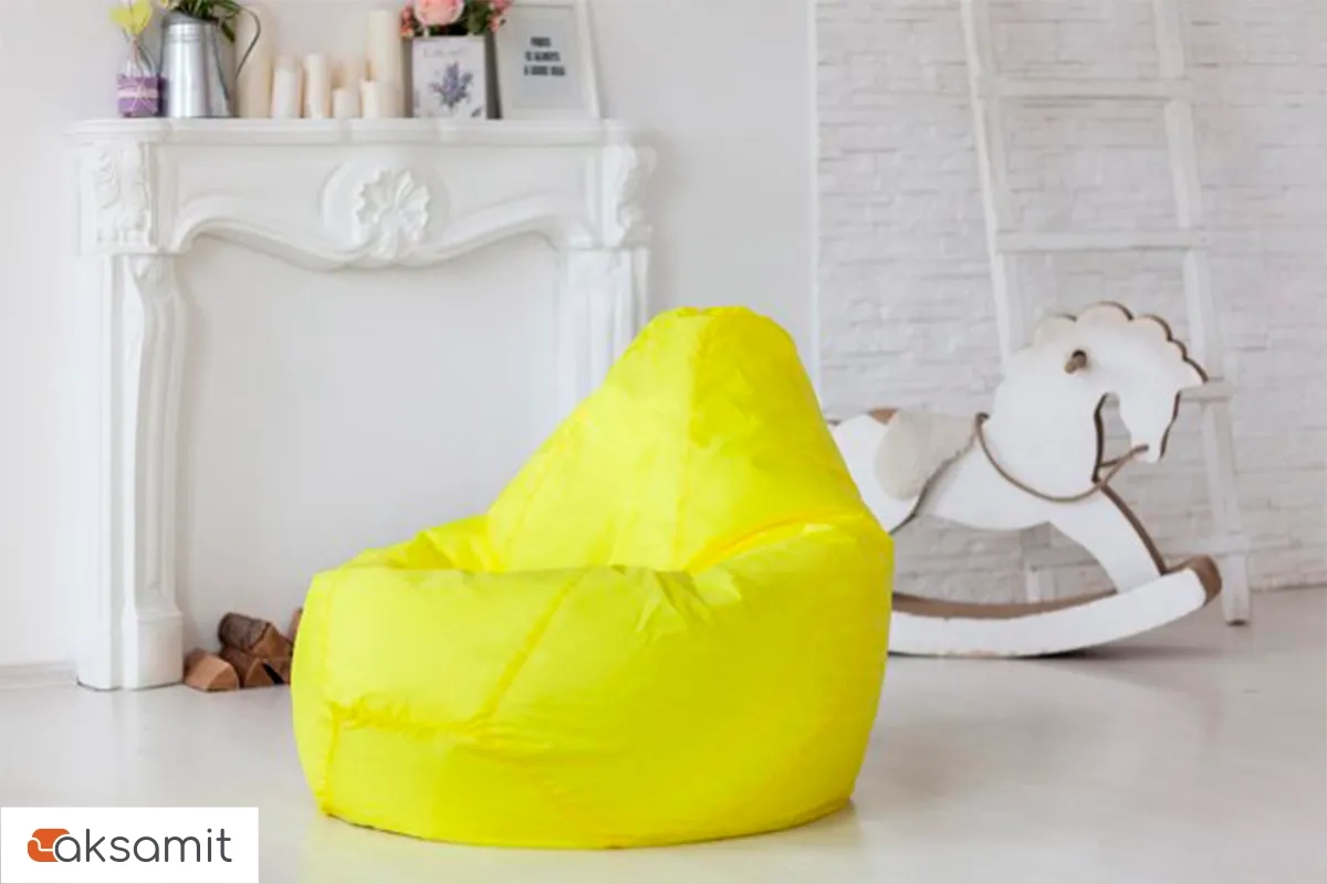 Кресло Мешок Груша Желтое (Оксфорд) XL