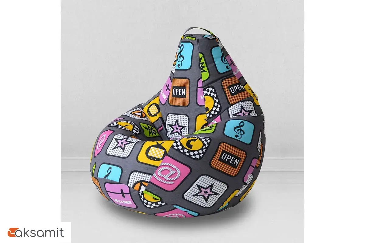 Кресло-мешок Груша Миди 2XL (Мебельный хлопок / Плей)