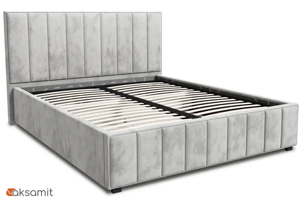 Кровать Кордова-1 с ПМ 160х200 (Lovers-8 / Серый) 2 кат. Кровать Кордова-1 с ПМ 160х200 (Lovers-8 / Серый) 2 кат.