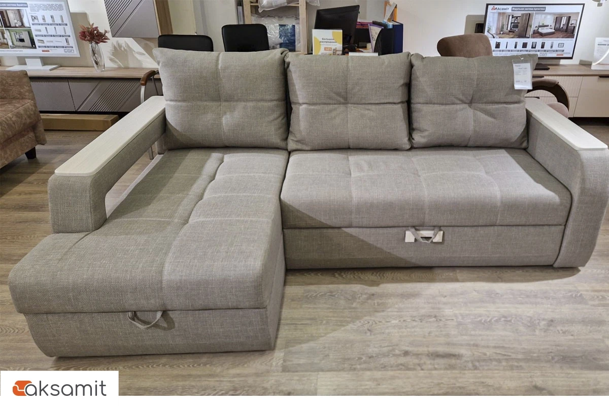 Угловой диван Лотос 2 ДКУ Florida Cappuccino