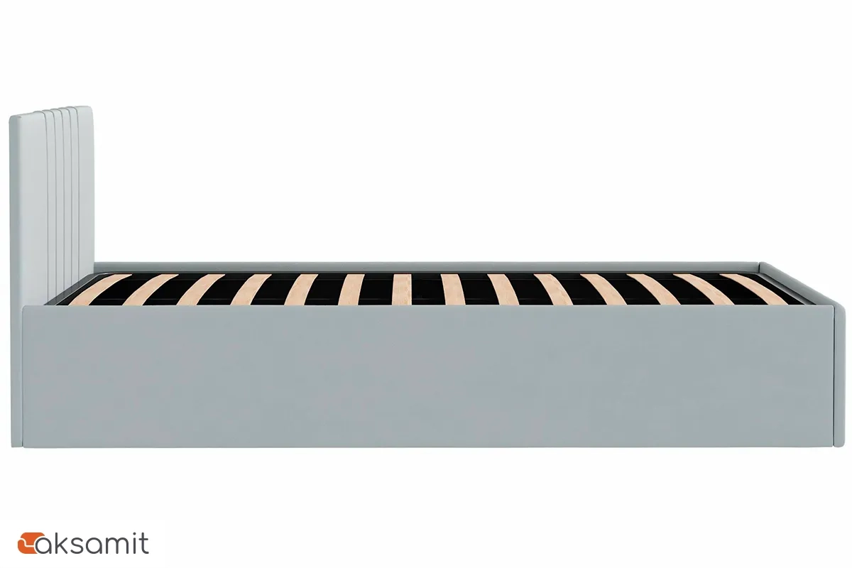 Кровать Соло односпальная с ПМ 90х200 (Newtone Light Grey/Светло-серый) Кровать Соло односпальная с ПМ 90х200 (Newtone Light Grey/Светло-серый)