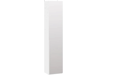Шкаф для белья Порто СМ-393.07.212 с 1 зеркальной дверью (366) (Белый жемчуг/Белый жемчуг)