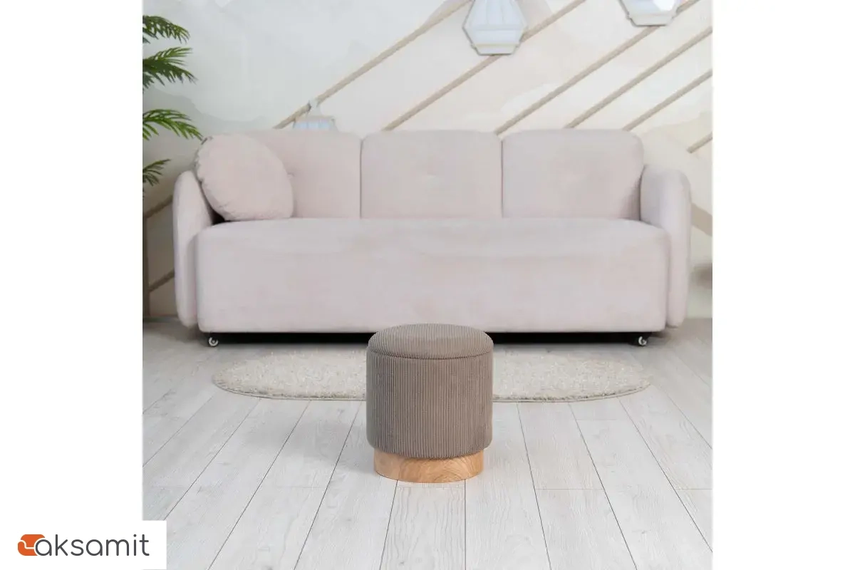 Пуф Марибор Стандарт (Велюр / Коричневый)