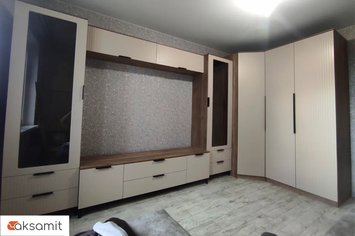 Шкаф 2х-дверный для одежды Тоскана (Дуб Табачный/Бисквит)