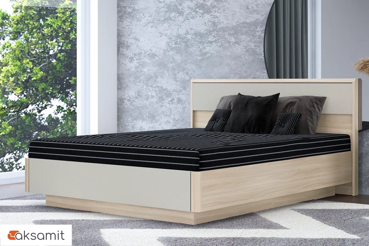 Кровать КР-4003-АС-КМ с ПМ 160х200 (Ясень Асахи/Кашемир Матовый) Кровать КР-4003-АС-КМ с ПМ 160х200 (Ясень Асахи/Кашемир Матовый)