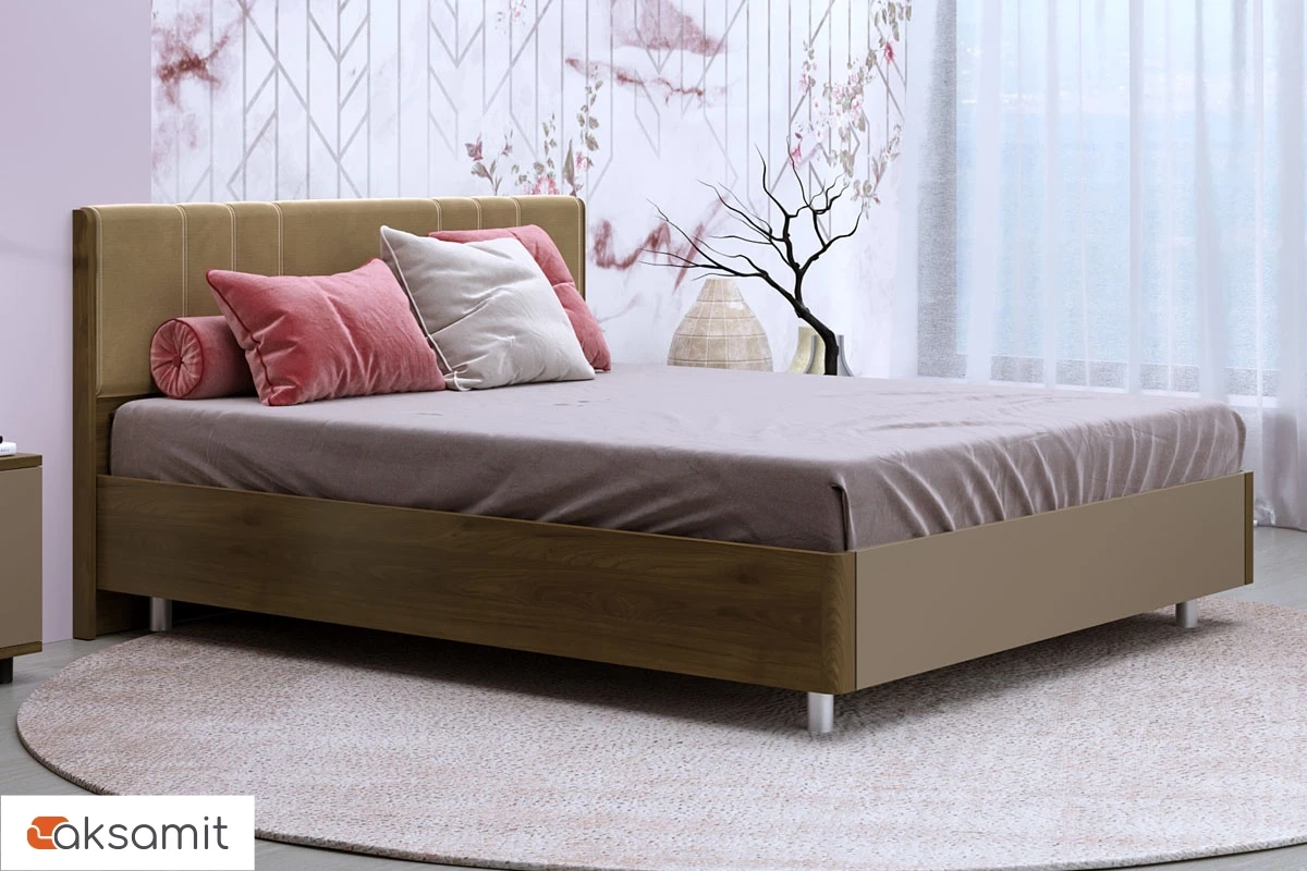 Кровать КР-5013-ГТ-ЛМ 160х200 (Гикори Джексон Темный/Латте Матовый) Кровать КР-5013-ГТ-ЛМ 160х200 (Гикори Джексон Темный/Латте Матовый)