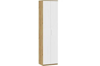 Шкаф для одежды Хилтон Исп.2 (Дуб Крафт Золотой/Белый матовый)