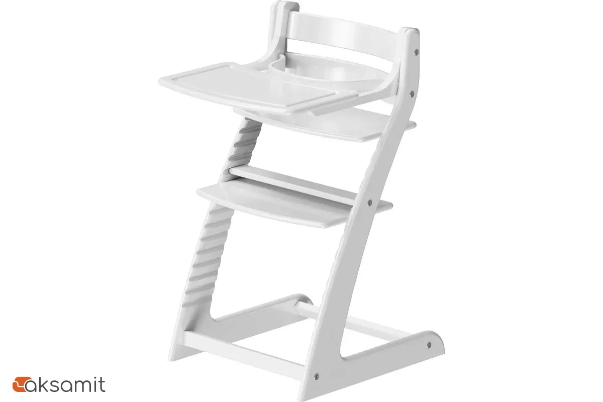Стул детский HAPPY BABY Белый (Каркас/Сиденье/Подставка для ног/Столик/Пояс)