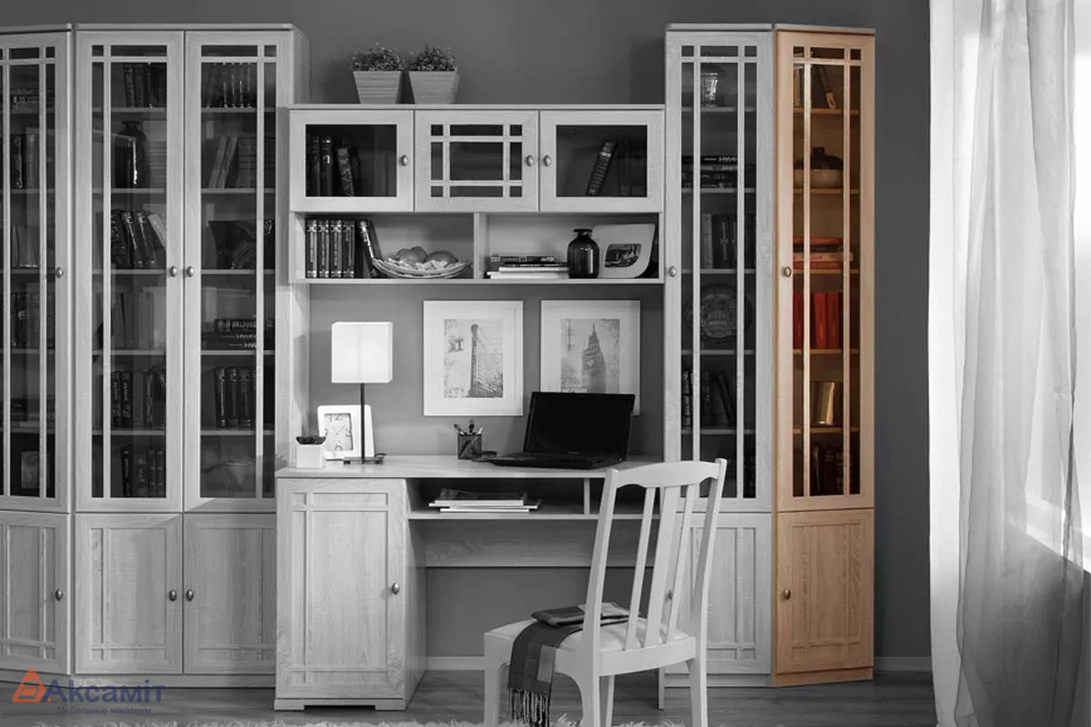 Шкаф для книг со скосом вправо Sherlock 35 (Дуб сонома) фото