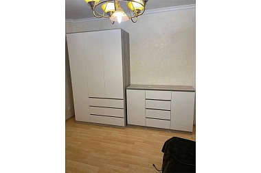 Шкаф 3х-дверный Лори (Дуб Серый/Белый)