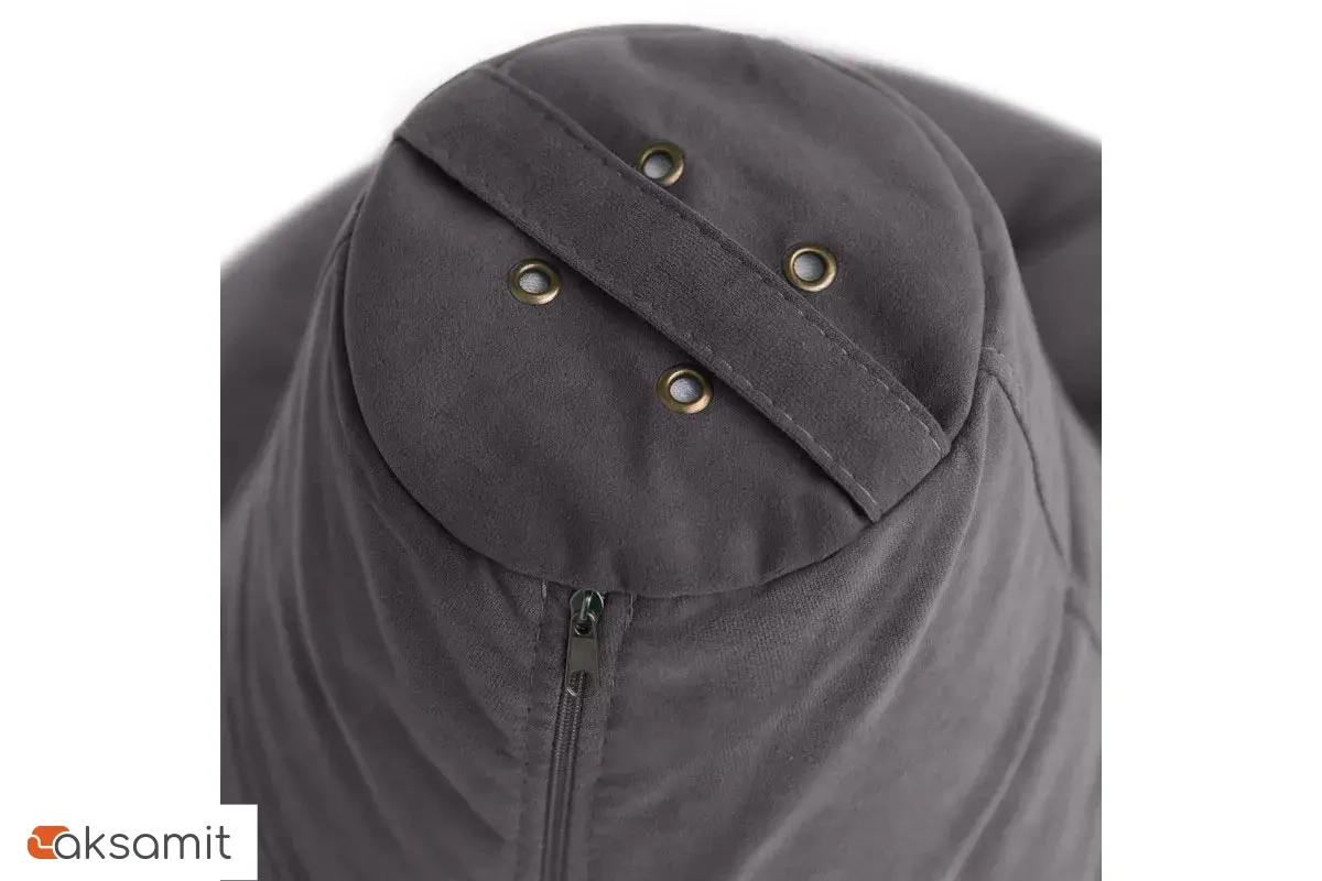 Кресло-мешок Груша Миди 2XL (Велюр / Темно-серый)