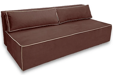 Диван Brick (Набивные подушки/Отстрочка/ППУ) Тексопарк Монте коричневый