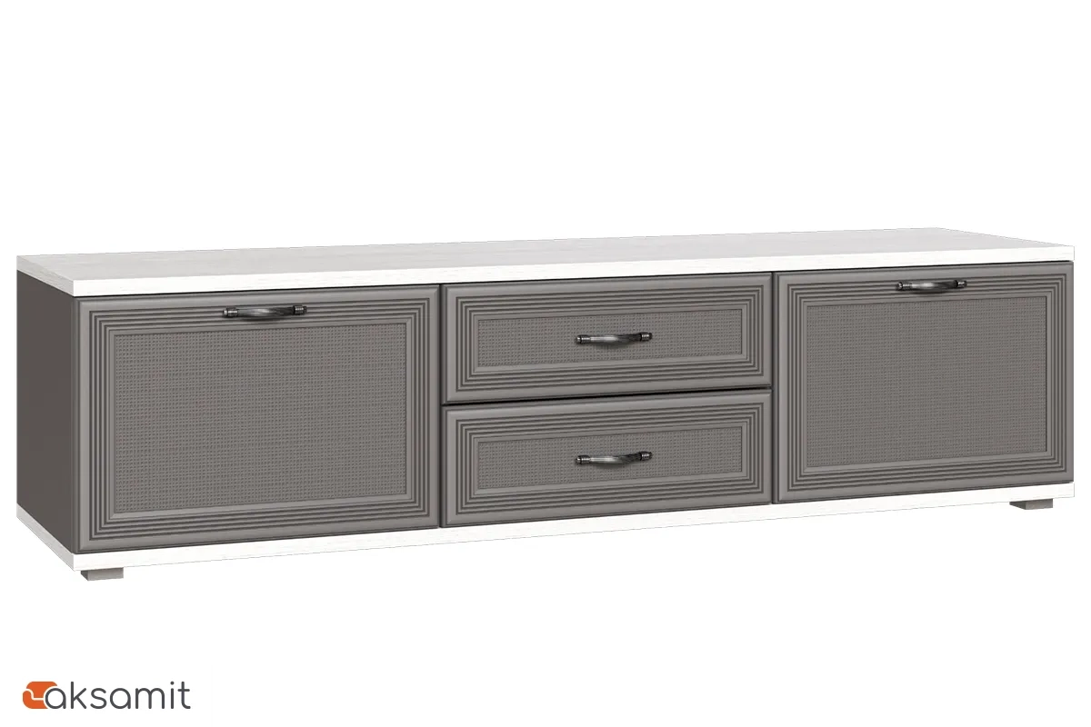 Тумба ТБ-1034-СЯ-СО (Снежный Ясень / Серый Оникс)