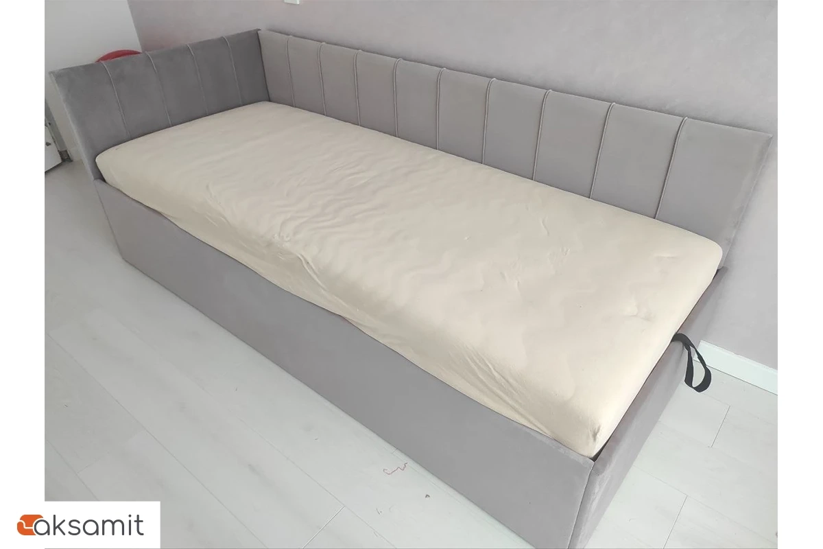 Кровать Мика с ПМ 90х200 универсальная Newtone Light GREY