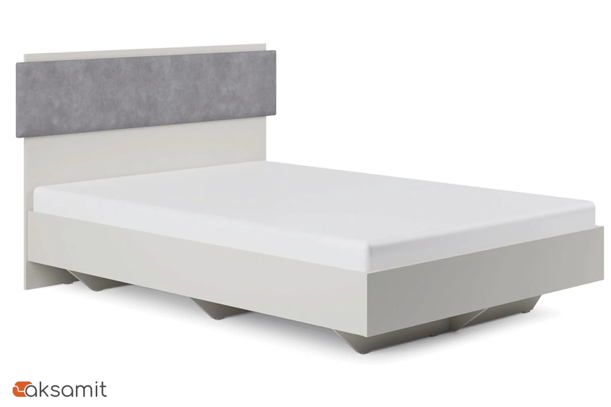 Кровать Мария МКК 140х200 (Дымчато-серый) Кровать Мария МКК 140х200 (Дымчато-серый)