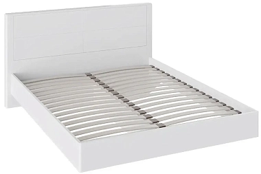 Двуспальная кровать Наоми СМ-208.01.01 (Белый Глянец) 160х200 фото