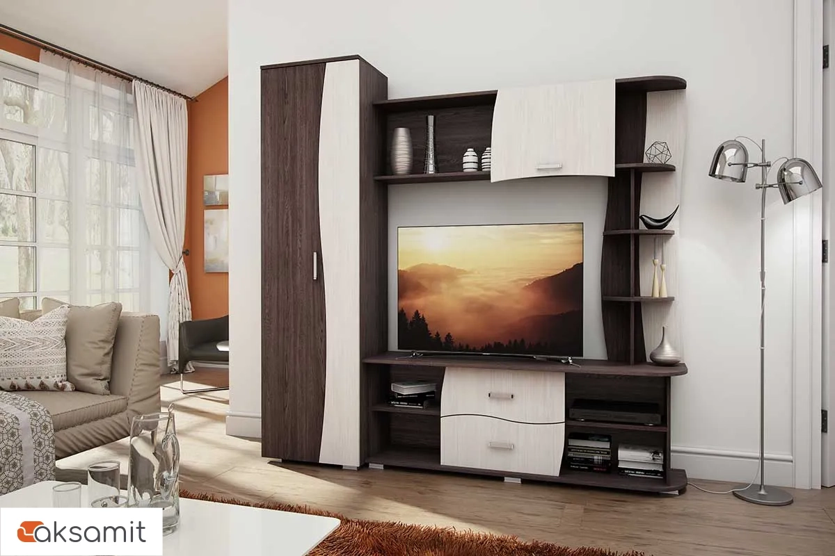 Гармония 3 Гостиная Анкор тёмный/анкор белый фото