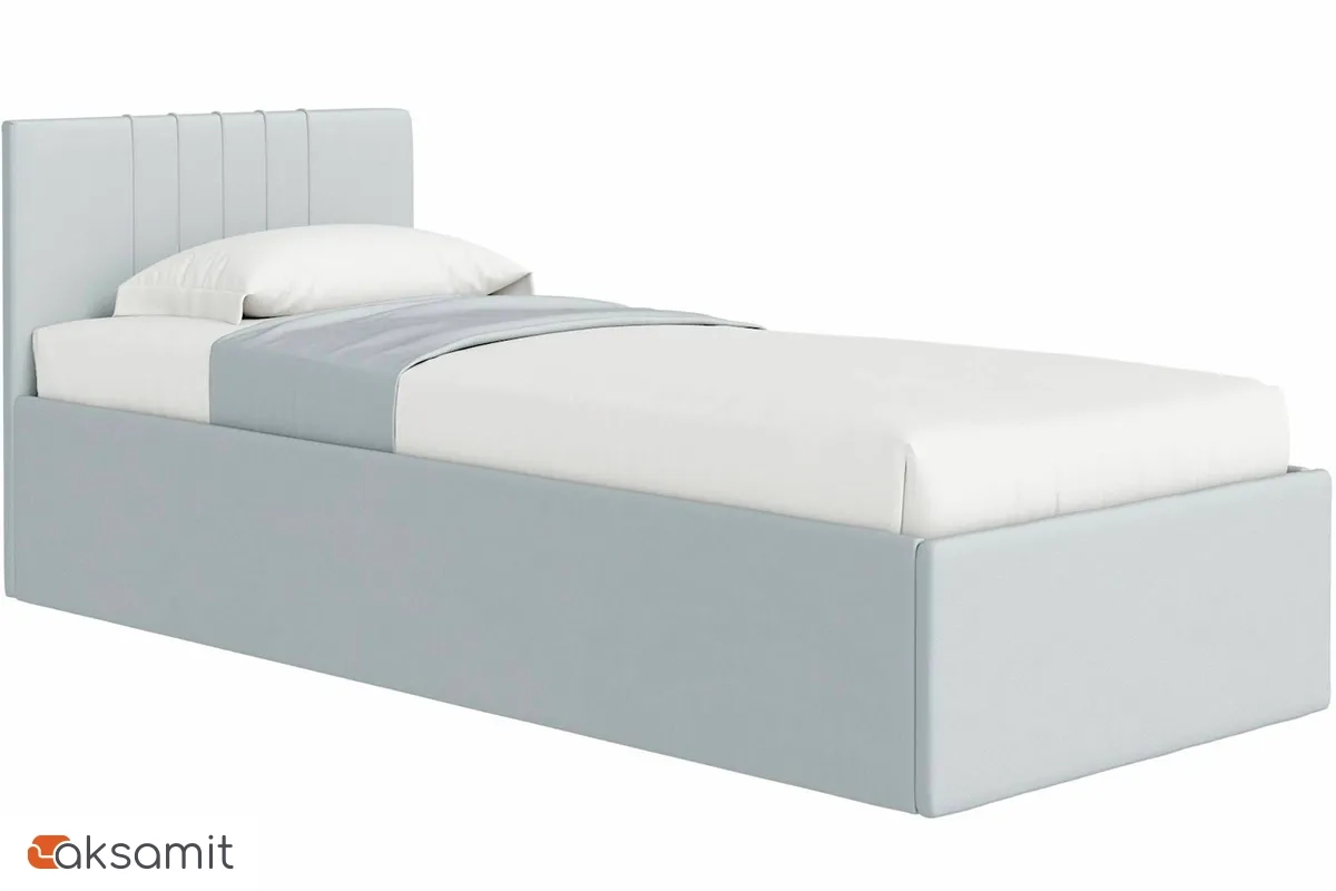 Кровать Соло односпальная с ПМ 90х200 (Newtone Light Grey/Светло-серый) Кровать Соло односпальная с ПМ 90х200 (Newtone Light Grey/Светло-серый)
