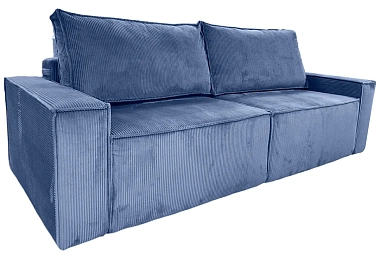 Диван Brick-3 S (Набивные подушки/Вывернутый) Арбен-Цилиум Индиго