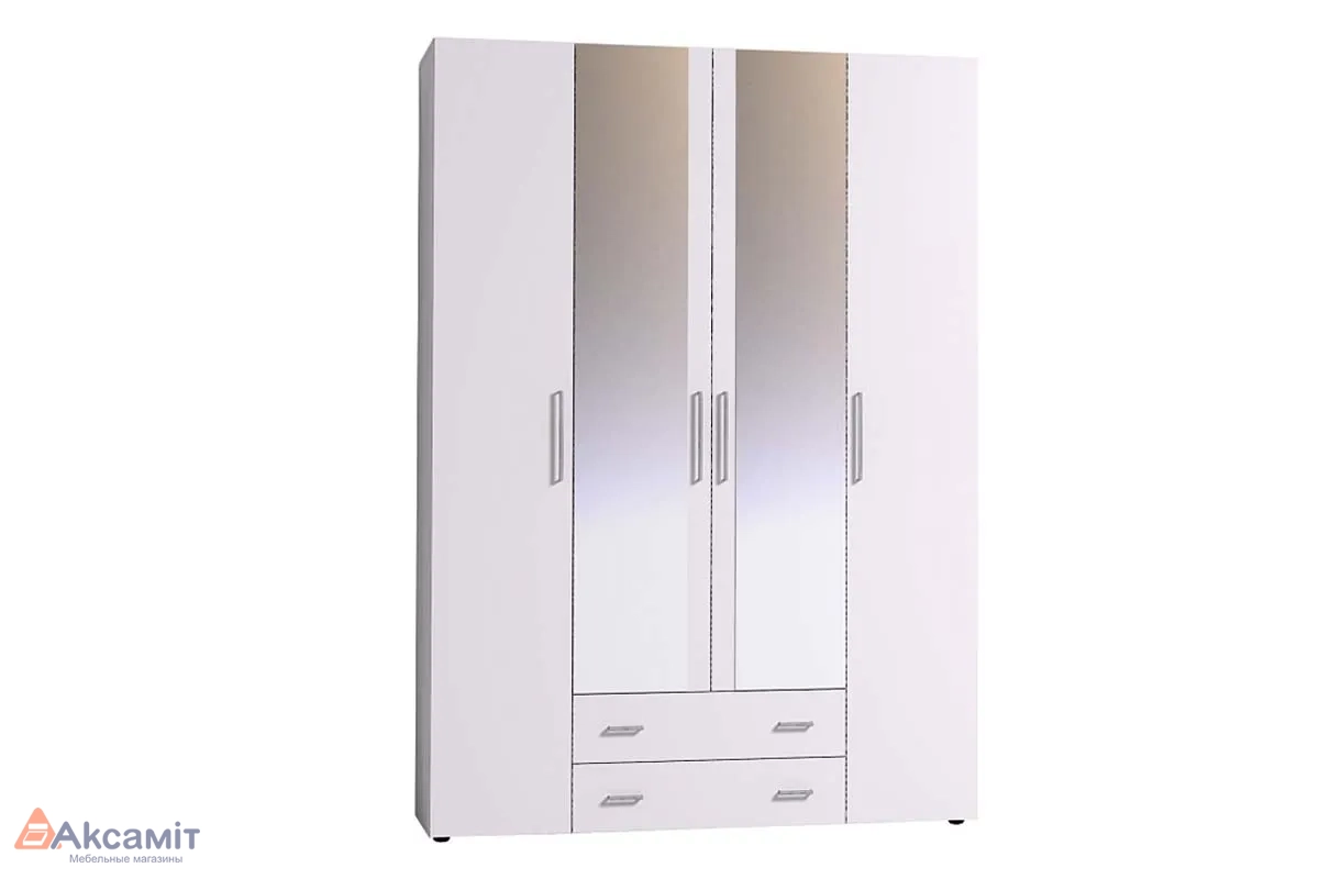 Шкаф для одежды и белья Монако 555 (Белый)