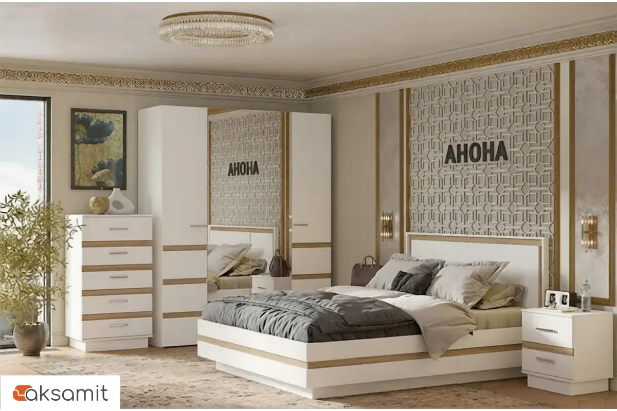 Спальня Анона (Белый/Дуб Сонома) фото
