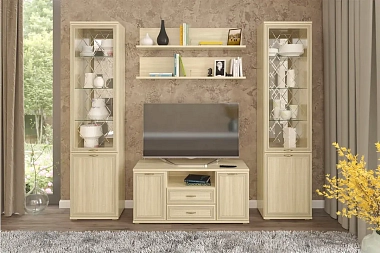 Комплект мебели для гостиной ГК-1002 (Ясень Асахи)