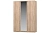 Шкаф Stern 3-х дверный с зеркалом (Дуб Сонома) 72676505