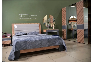 Кровать с подсветкой Моника Мод. 1.1 без орт. основания, без матраса 140х200