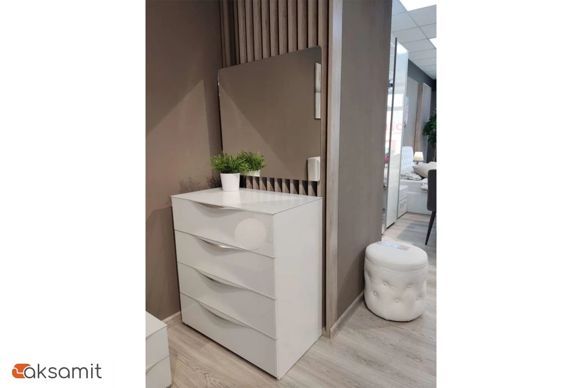 Комод Глосс (Белый глянец)