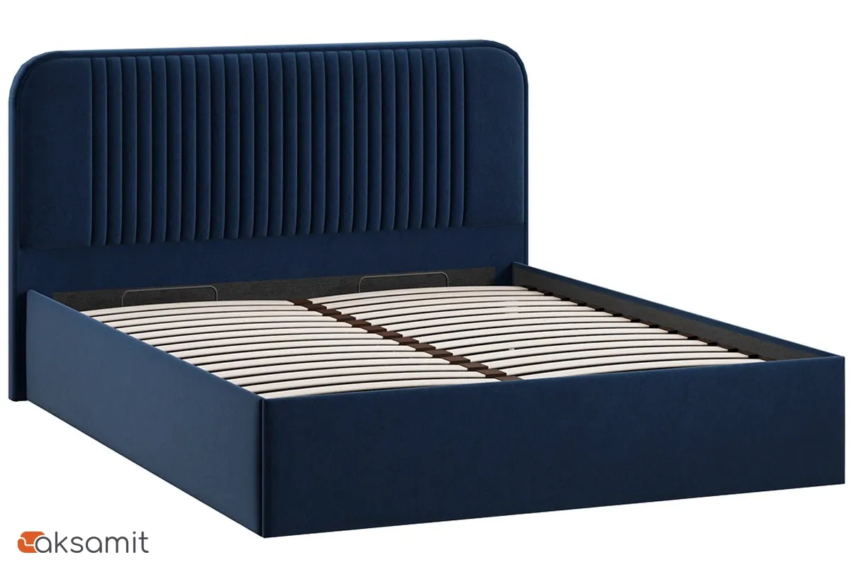 Кровать Тиффани c подъемным механизмом 160х200 Тип 1 (Микровелюр/Wellmart Blue) Кровать Тиффани c подъемным механизмом 160х200 Тип 1 (Микровелюр/Wellmart Blue)