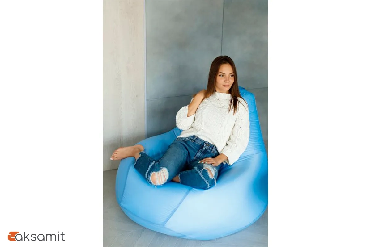 Кресло Мешок Груша (Оксфорд / Голубой) XL