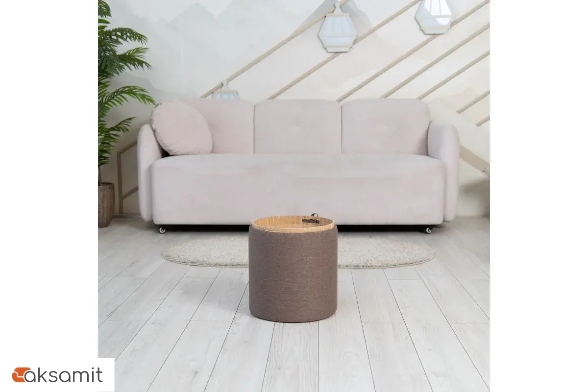 Пуф Грац Стандарт (Рогожка / Коричневый)