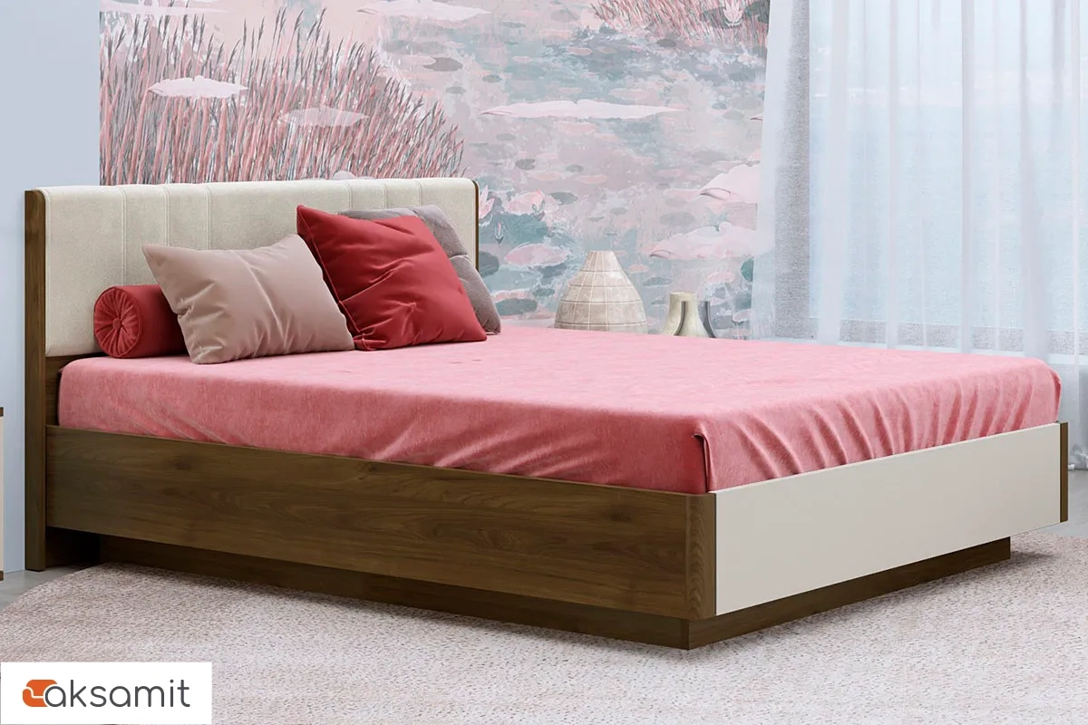 Кровать КР-4013-ГТ-КМ-В с ПМ 160х200 (Гикори Джексон Темный/Кашемир Матовый/Велюр) Кровать КР-4013-ГТ-КМ-В с ПМ 160х200 (Гикори Джексон Темный/Кашемир Матовый/Велюр)