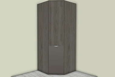 Шкаф угловой с 1 дверью с ЛКП Либерти СМ-297.07.033 фото