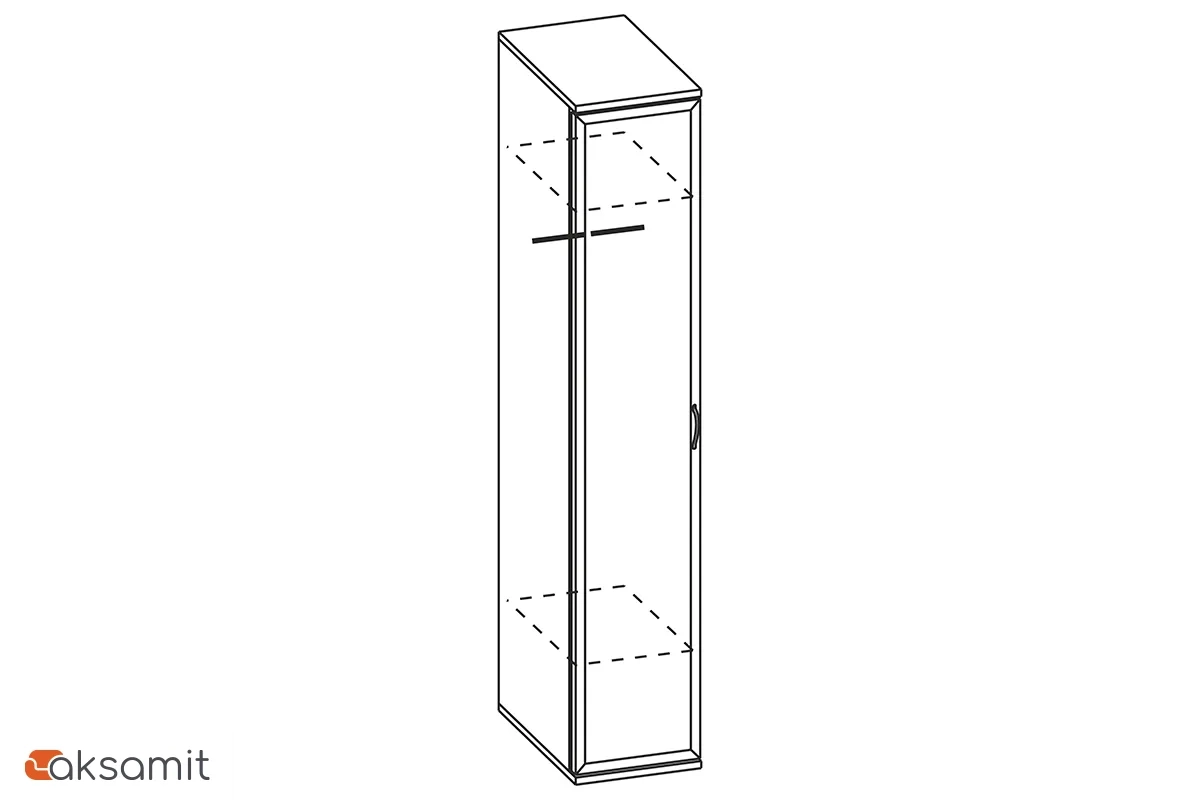Шкаф  ШК-1021 (Гикори Джексон Светлый)