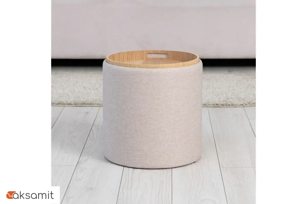 Пуф Грац Стандарт (Рогожка / Бежевый)