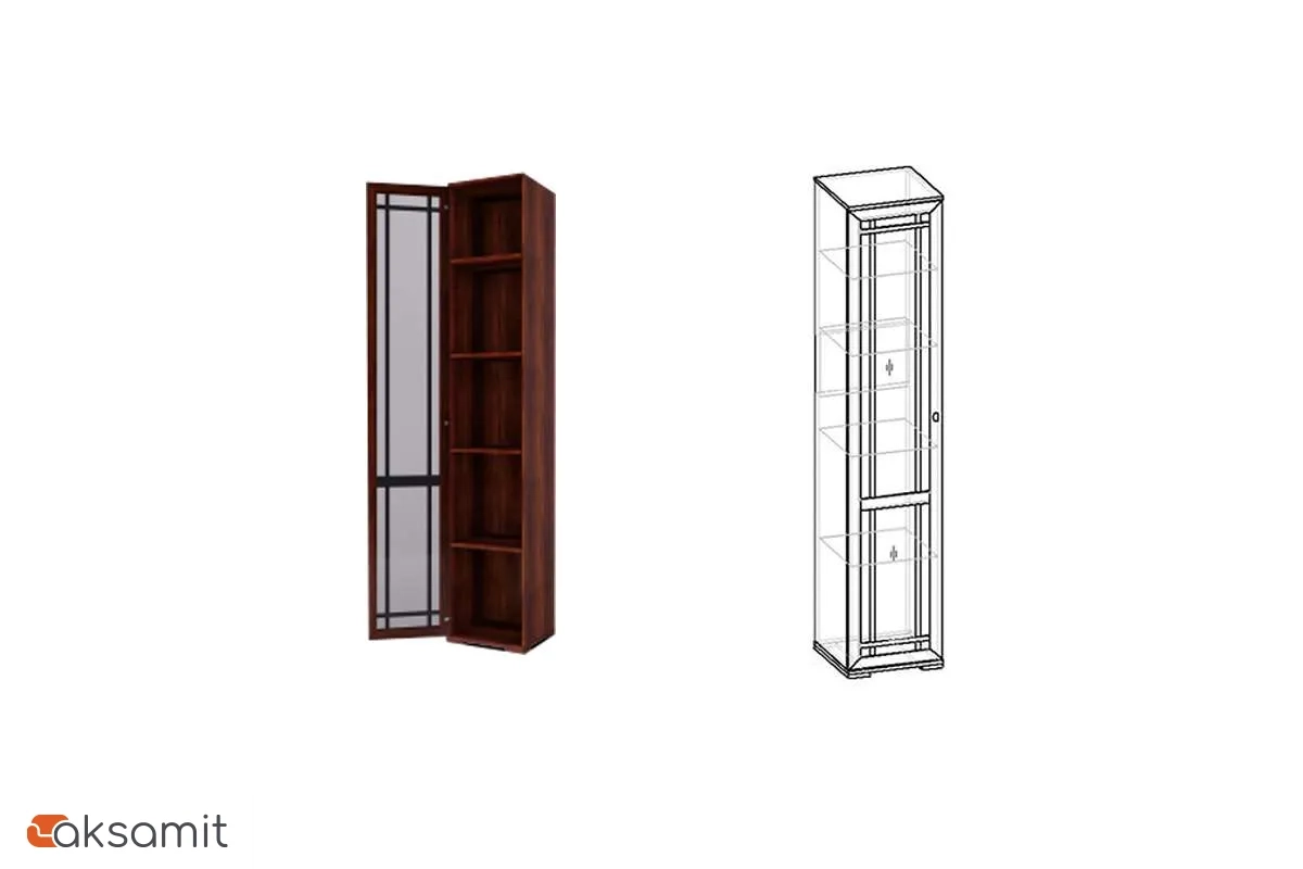 Sherlock 13 Шкаф для посуды орех шоколадный