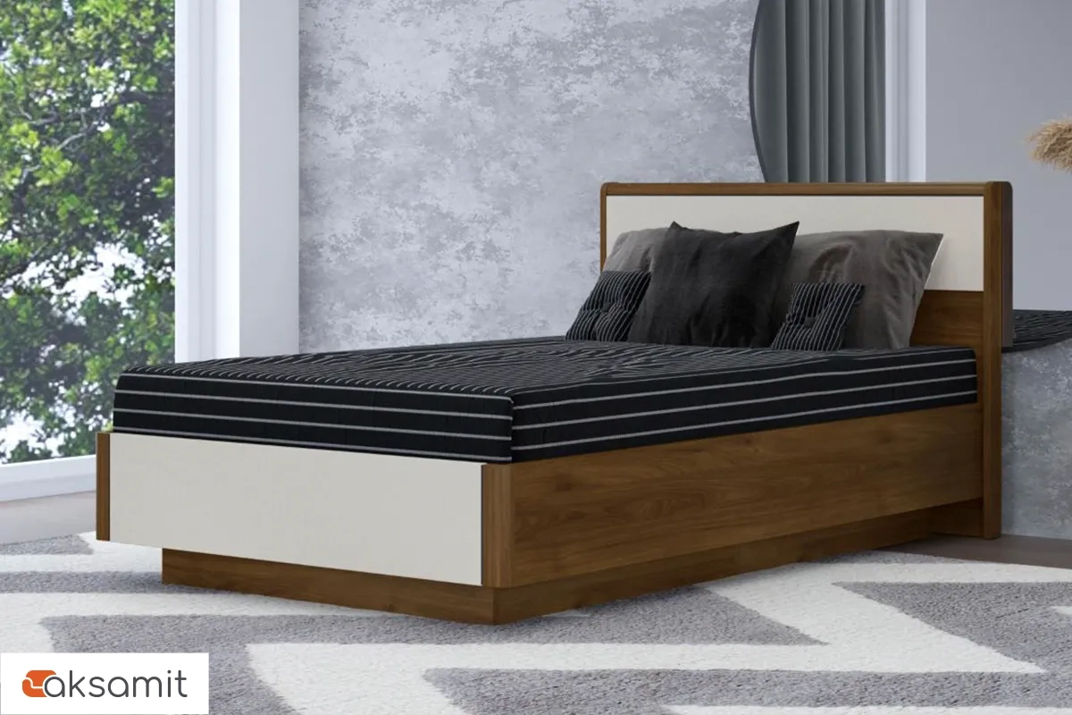 Кровать КР-4002-ГТ-КМ 140х200 (Гикори Джексон Темный / Кашемир Матовый)