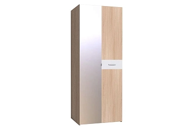 WYSPAA 35 Шкаф для одежды фасад стандарт+зеркало дуб сонома фото