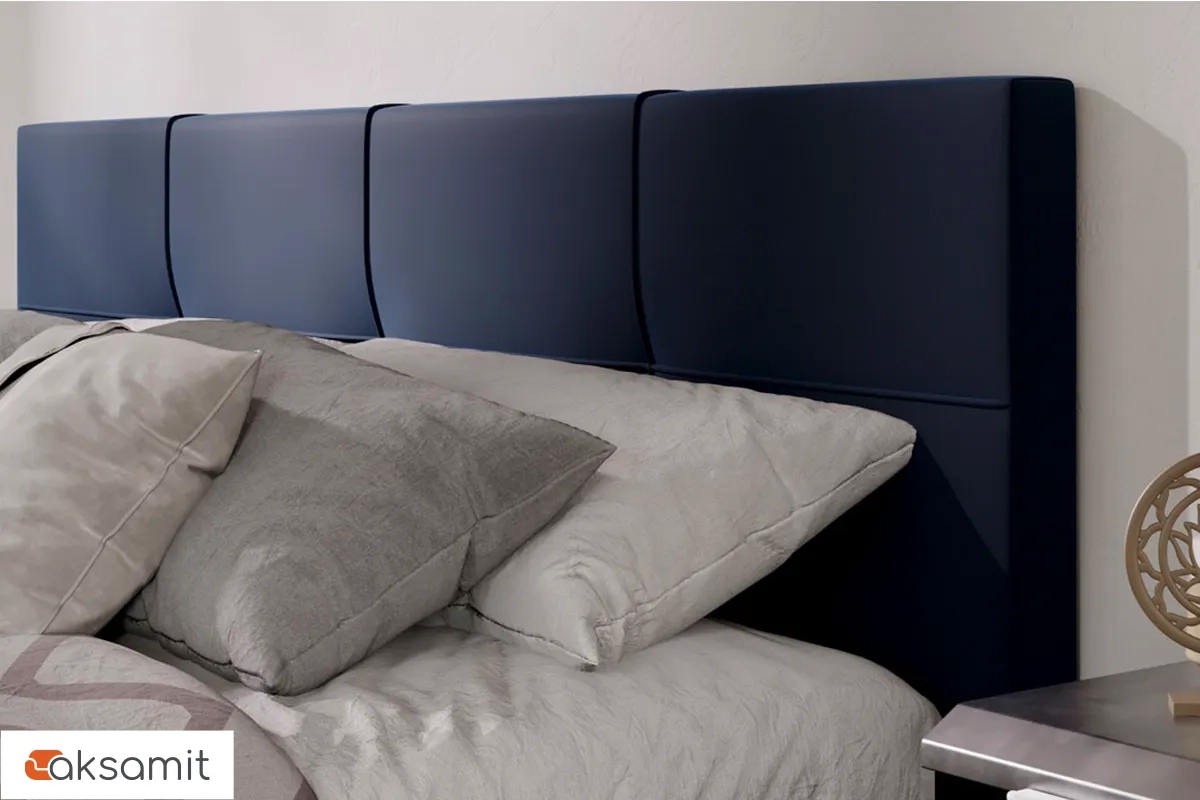 Кровать Лора с ПМ и заглушиной 180х200 (Велюр / Confetti Blue)