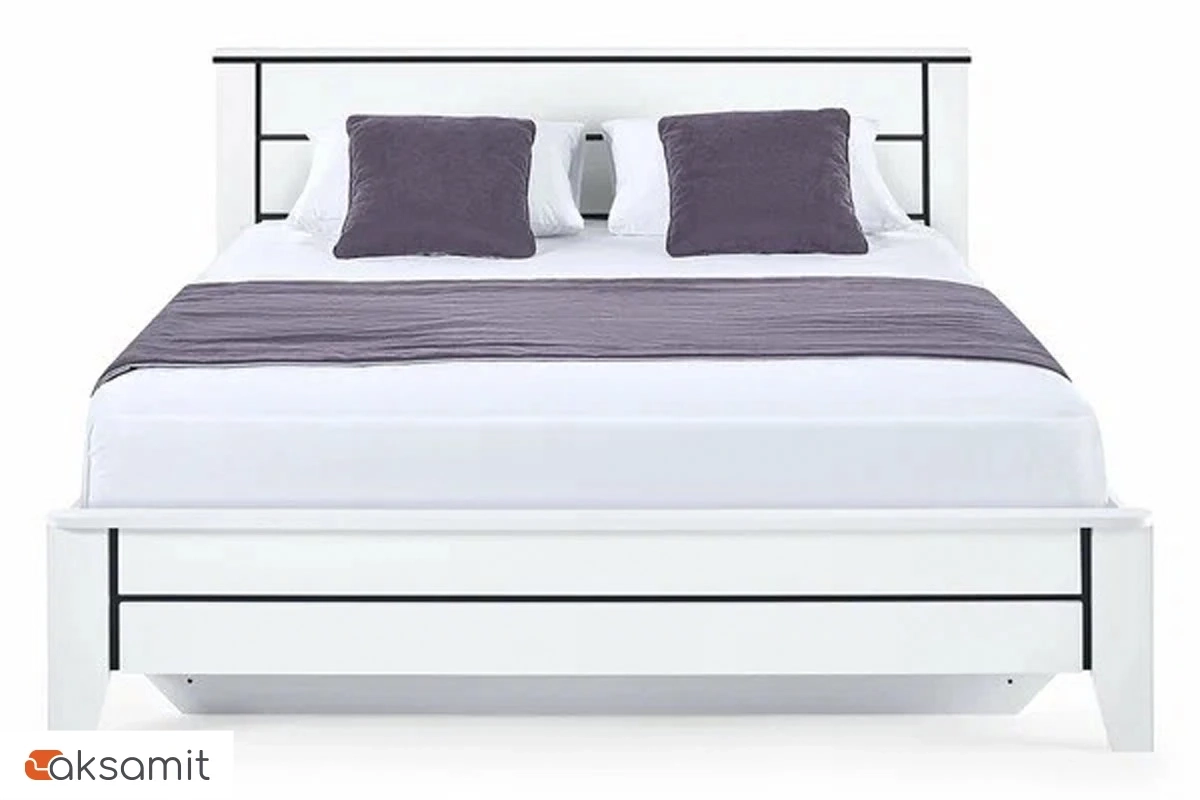 Кровать Scandica Wilma 34 с ПМ 160х200 (Белый гладкий/Чёрный гладкий) Кровать Scandica Wilma 34 с ПМ 160х200 (Белый гладкий/Чёрный гладкий)