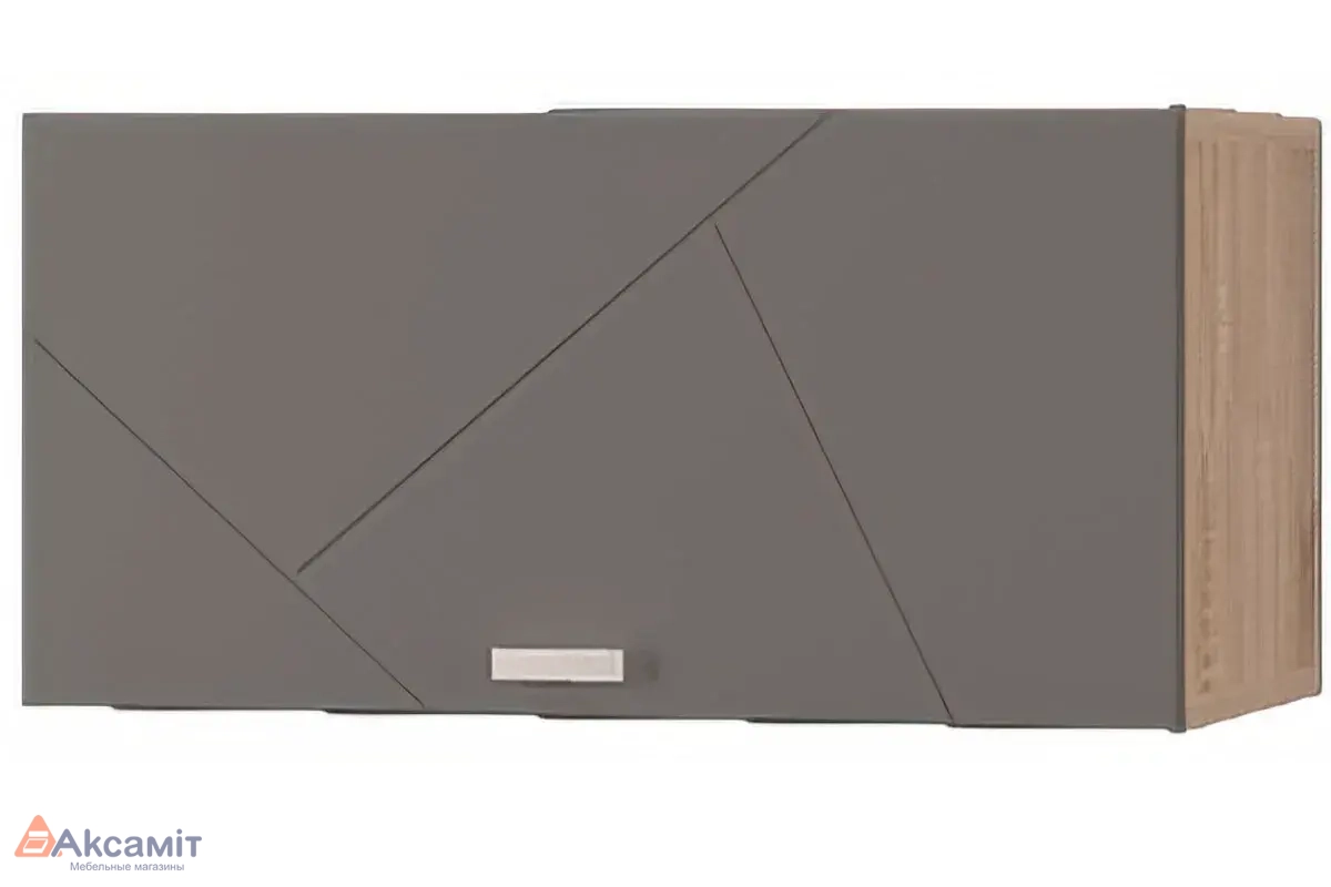 Шкаф настенный Скайлайн 600 с горизонтальной дверкой (Графит)
