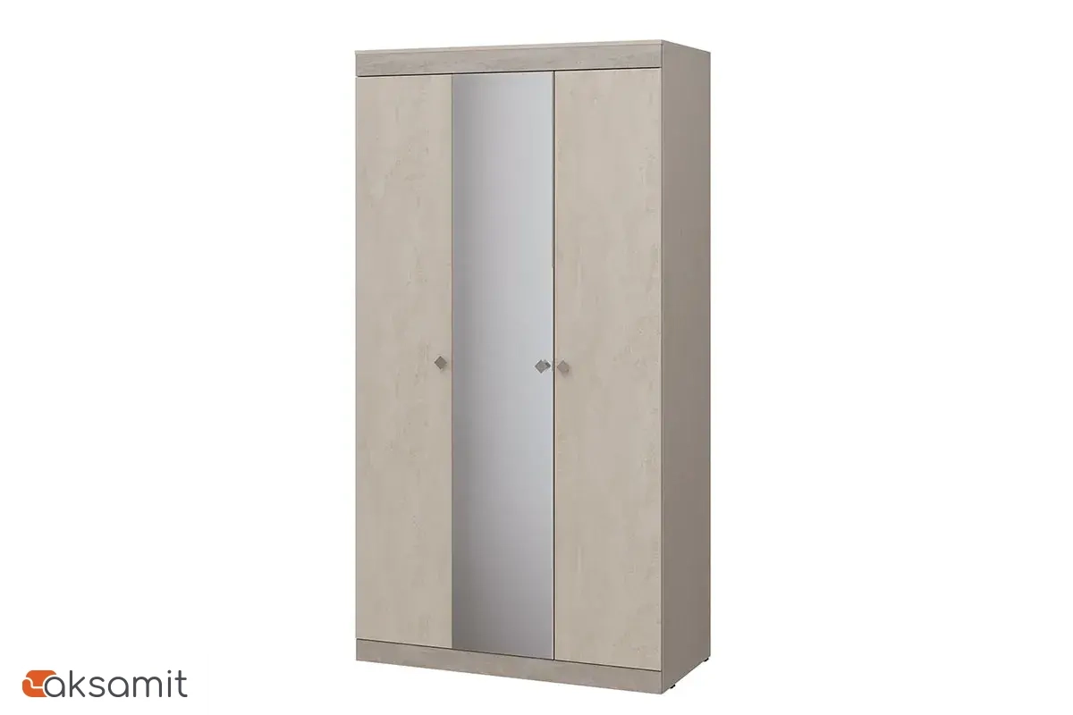 Шкаф для одежды и белья Solana Nils (09)  (Бетон камень/Шелк камень)
