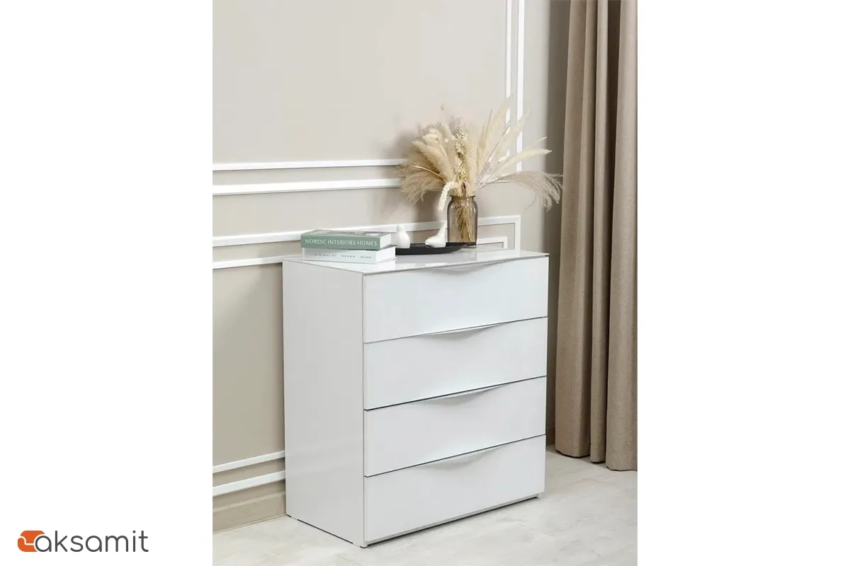 Комод Глосс (Белый глянец)