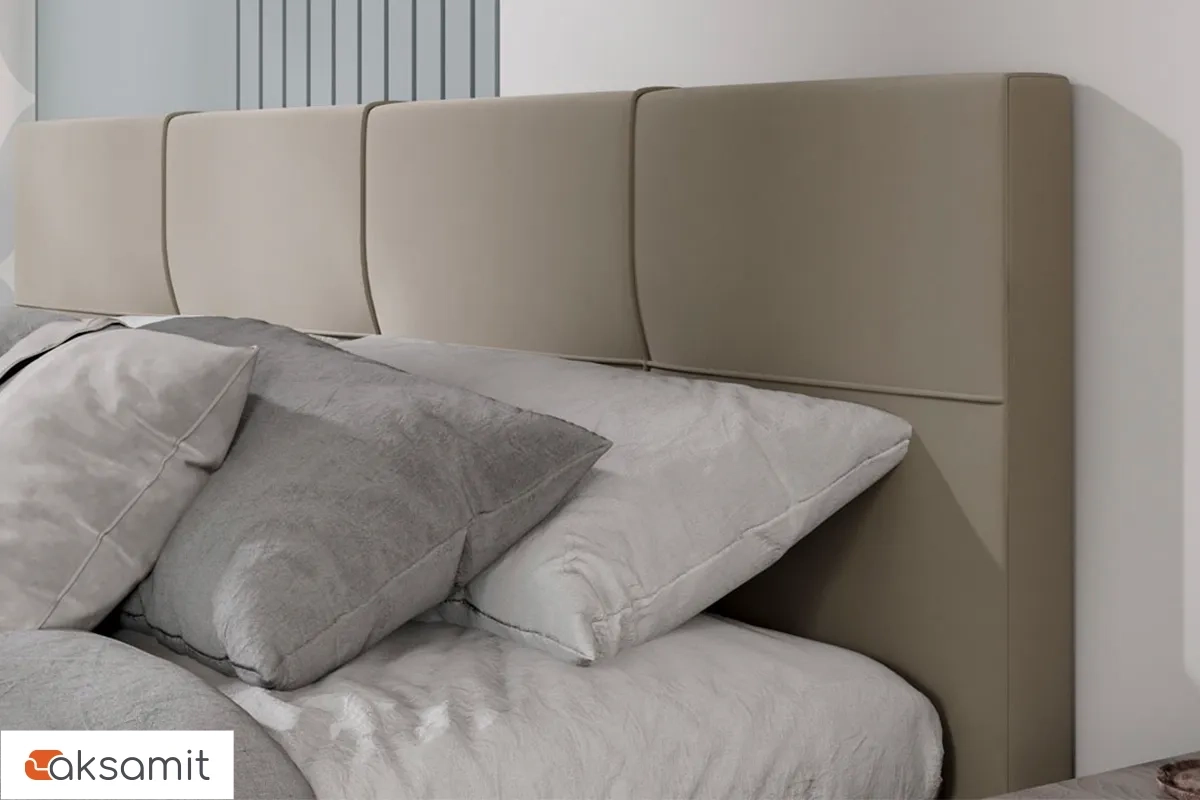 Кровать Лора с ПМ и заглушиной 180х200 (Велюр / Confetti Cream)