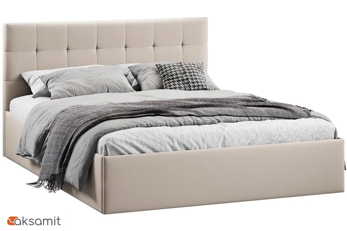 Кровать Джоли Тип 1 без ПМ 160х200 (Велюр/Confetti Cream) Кровать Джоли Тип 1 без ПМ 160х200 (Велюр/Confetti Cream)