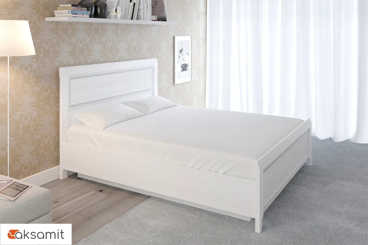 Кровать КР-1024 180х200 (Снежный Ясень) Кровать КР-1024 180х200 (Снежный Ясень)