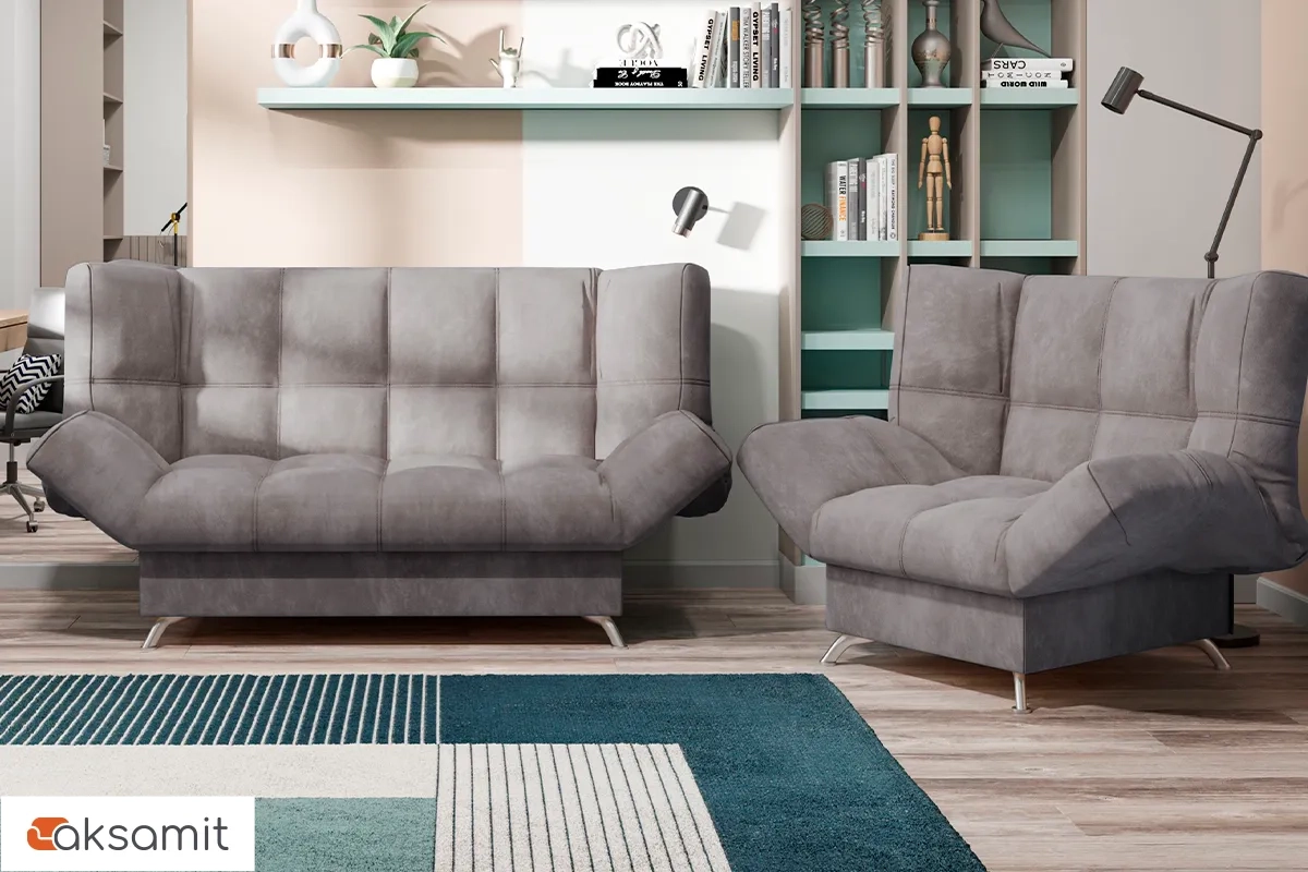 Диван-кровать Клик-кляк 8 ДК Регина-45.1 Siesta Грей